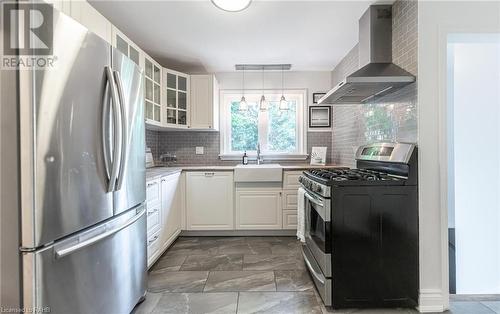 31 Academy Street, Ancaster, ON - Indoor Photo Showing Kitchen With Upgraded Kitchen