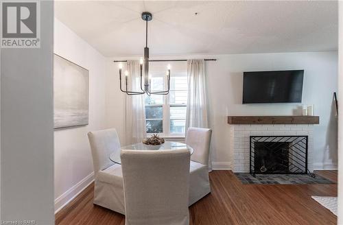 31 Academy Street, Ancaster, ON - Indoor Photo Showing Dining Room With Fireplace