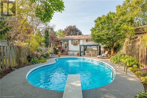 1310 Ester Drive, Burlington, ON - Outdoor With In Ground Pool With Backyard