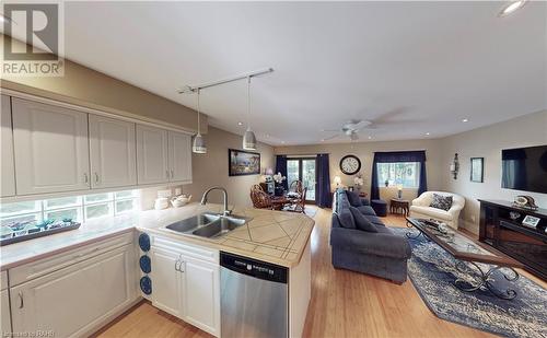 Great Room/Kitchen - 23 Northglen Avenue, St. Catharines, ON - Indoor Photo Showing Kitchen With Double Sink