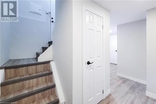 Stairs to laundry room and in law suite - 44 Welbourn Drive, Hamilton, ON - Indoor Photo Showing Other Room