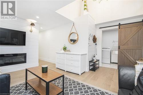 385 Westwood Avenue, Crystal Beach, ON - Indoor Photo Showing Living Room With Fireplace