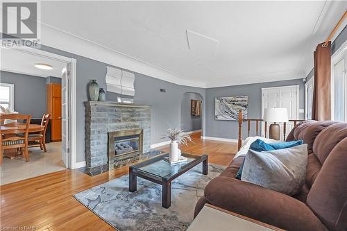 183 Federal Street, Stoney Creek, ON - Indoor Photo Showing Living Room With Fireplace