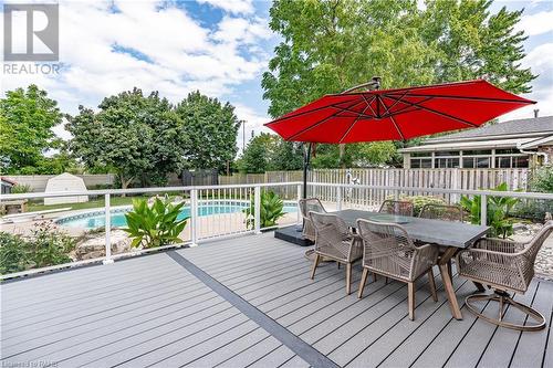 Gated for Safety - 1340 Humphreys Crescent, Burlington, ON - Outdoor With Deck Patio Veranda With Exterior