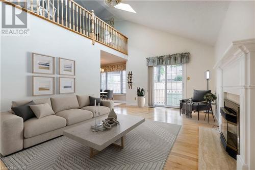 Virtually staged! - 1275 Maple Crossing Boulevard Unit# 12, Burlington, ON - Indoor Photo Showing Living Room