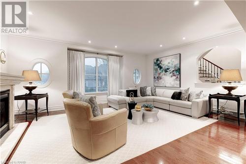 2214 Hampstead Road, Oakville, ON - Indoor Photo Showing Living Room With Fireplace