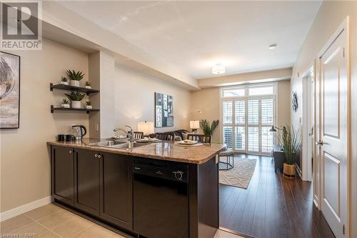 5010 Corporate Drive Unit# 239, Burlington, ON - Indoor Photo Showing Kitchen With Double Sink