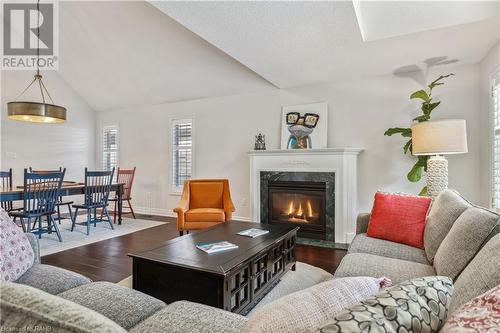 1150 Skyview Drive Unit# 18, Burlington, ON - Indoor Photo Showing Living Room With Fireplace