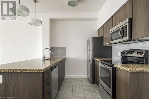 112 King Street E Unit# 1003, Hamilton, ON - Indoor Photo Showing Kitchen With Stainless Steel Kitchen With Upgraded Kitchen