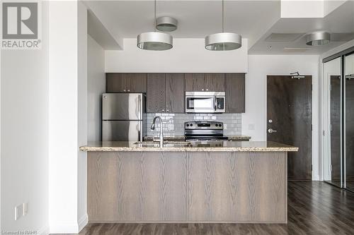 112 King Street E Unit# 1003, Hamilton, ON - Indoor Photo Showing Kitchen With Stainless Steel Kitchen