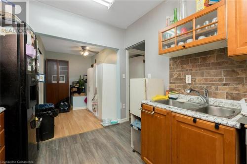 236 Grosvenor Avenue N, Hamilton, ON - Indoor Photo Showing Kitchen With Double Sink