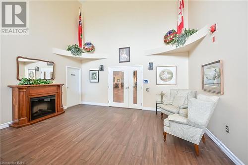 600 Silverbirch Boulevard Unit# 203, Mount Hope, ON - Indoor With Fireplace