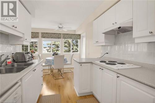 600 Silverbirch Boulevard Unit# 203, Mount Hope, ON - Indoor Photo Showing Kitchen With Double Sink