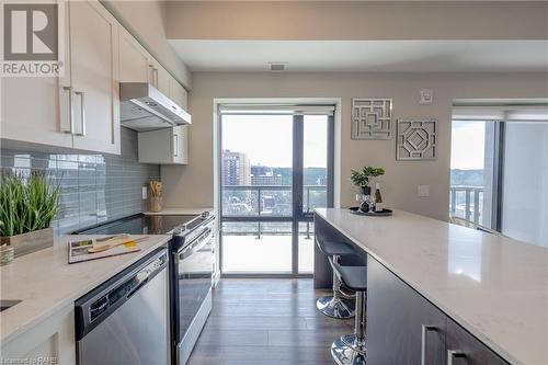 15 Queen Street S Unit# 902, Hamilton, ON - Indoor Photo Showing Kitchen With Stainless Steel Kitchen