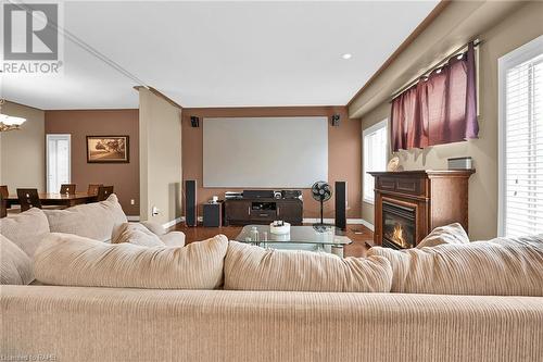 61 Provident Way, Hamilton, ON - Indoor Photo Showing Living Room With Fireplace