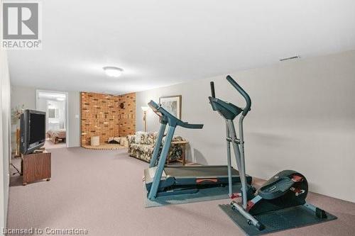 7385 Milburough Line, Milton, ON - Indoor Photo Showing Gym Room