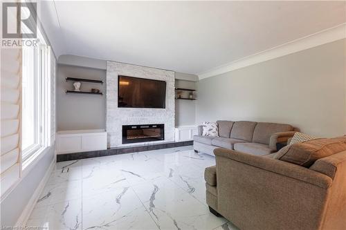 317 Glenholme Avenue, Hamilton, ON - Indoor Photo Showing Living Room With Fireplace