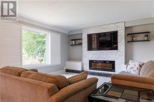 317 Glenholme Avenue, Hamilton, ON - Indoor Photo Showing Living Room With Fireplace