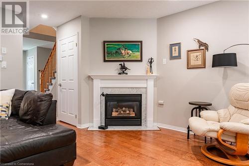 94 Huntingwood Avenue Unit# 3, Hamilton, ON - Indoor Photo Showing Living Room With Fireplace