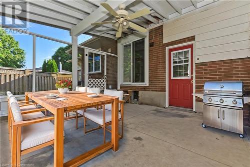 backyard oasis  virtual staged - 4 Highcourt Crescent Unit# Main Level, St. Catharines, ON 