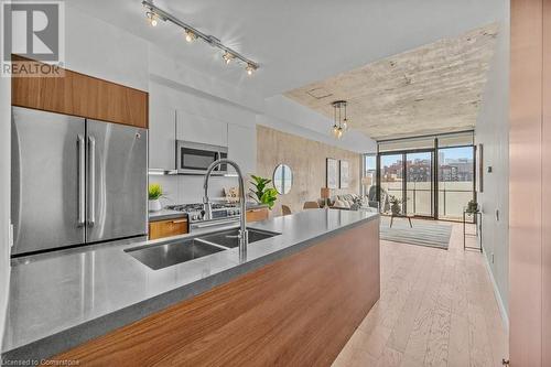 25 Stafford Street Unit# 703, Toronto, ON - Indoor Photo Showing Kitchen With Stainless Steel Kitchen With Double Sink With Upgraded Kitchen