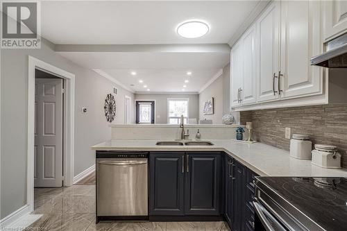 26 Cambridge Avenue, Hamilton, ON - Indoor Photo Showing Kitchen With Double Sink