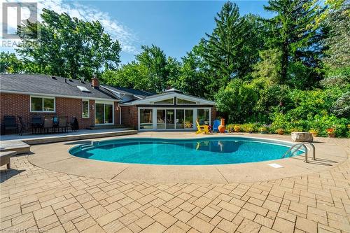 2159 Britannia Road, Burlington, ON - Outdoor With In Ground Pool With Backyard With Exterior