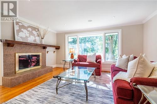 2159 Britannia Road, Burlington, ON - Indoor Photo Showing Living Room With Fireplace