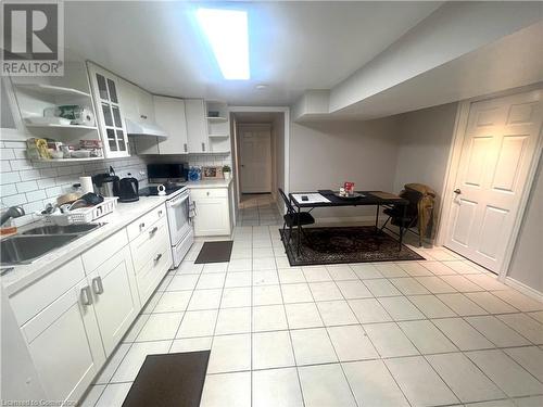 208 Picton Street E, Hamilton, ON - Indoor Photo Showing Kitchen With Double Sink