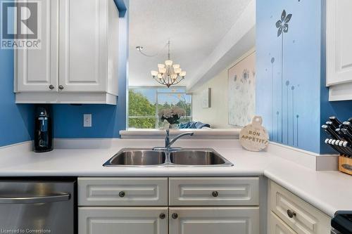 1276 Maple Crossing Boulevard Unit# 310, Burlington, ON - Indoor Photo Showing Kitchen With Double Sink