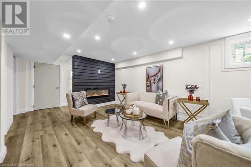 178 Seminole Road, Ancaster, ON - Indoor Photo Showing Living Room With Fireplace