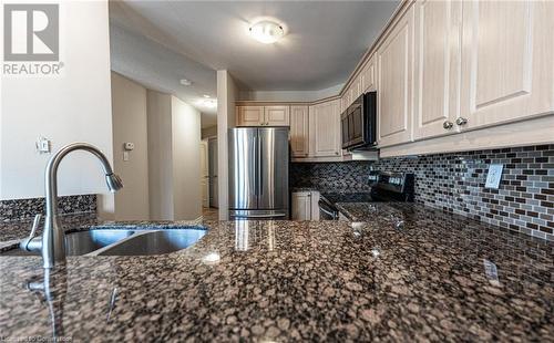 135 James Street S Unit# 217, Hamilton, ON - Indoor Photo Showing Kitchen With Double Sink With Upgraded Kitchen