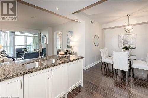 11 Bronte Road Unit# 516, Oakville, ON - Indoor Photo Showing Kitchen With Double Sink