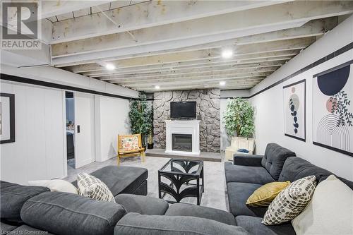 3 Joysey Street, Brantford, ON - Indoor Photo Showing Living Room With Fireplace