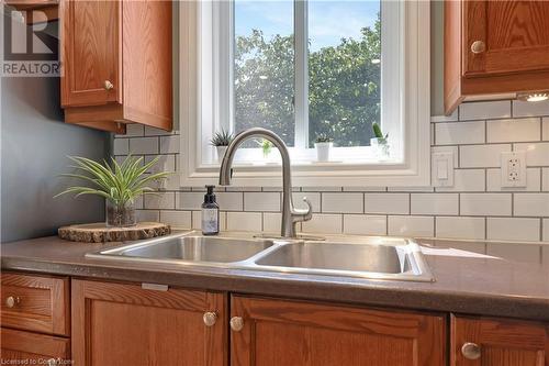 2588 King Street E, Hamilton, ON - Indoor Photo Showing Kitchen With Double Sink