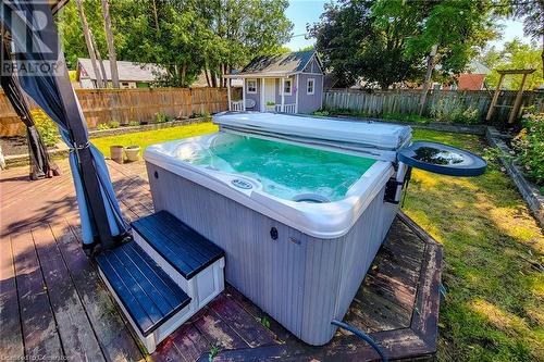 42 Emilie Street, Brantford, ON - Outdoor With Deck Patio Veranda With Backyard