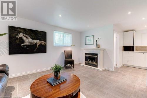 183 Mill Street, Hamilton, ON - Indoor Photo Showing Living Room With Fireplace