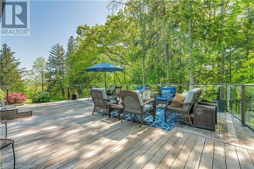 844 .sq. ft. Indestructible IPE Wood Deck w/glass railings. - 183 Mill Street, Hamilton, ON - Outdoor With Deck Patio Veranda