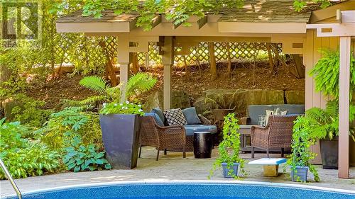 858 Montgomery Drive, Ancaster, ON - Outdoor With In Ground Pool