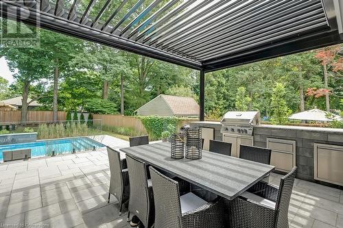 185 Valleyview Drive, Ancaster, ON - Outdoor With In Ground Pool With Deck Patio Veranda