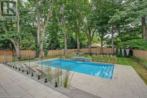 185 Valleyview Drive, Ancaster, ON - Outdoor With In Ground Pool With Backyard