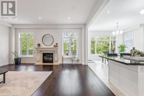 912 Forest Creek Court, Kitchener, ON - Indoor Photo Showing Living Room With Fireplace