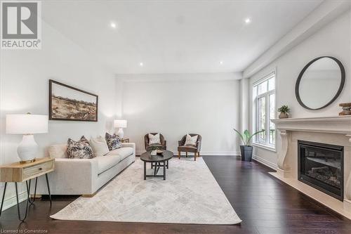 912 Forest Creek Court, Kitchener, ON - Indoor Photo Showing Living Room With Fireplace