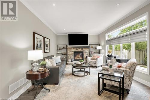 4 Meritage Lane, Niagara-On-The-Lake, ON - Indoor Photo Showing Living Room With Fireplace