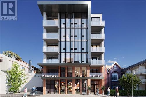 11 Robert Street Unit# 404, Hamilton, ON - Outdoor With Balcony With Facade