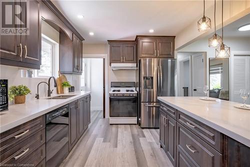 4315 Highway #6 Highway, Glanbrook, ON - Indoor Photo Showing Kitchen With Double Sink With Upgraded Kitchen