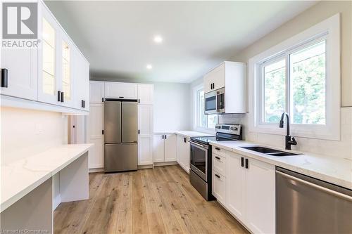 2437 Exeter Crescent, Burlington, ON - Indoor Photo Showing Kitchen With Stainless Steel Kitchen With Double Sink