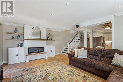 9 Newell Court, Hamilton, ON - Indoor Photo Showing Living Room With Fireplace