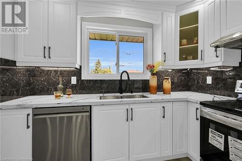 170 Cedardale Avenue, Stoney Creek, ON - Indoor Photo Showing Kitchen With Double Sink With Upgraded Kitchen