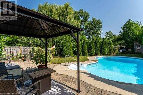 2247 Pathfinder Drive, Burlington, ON - Outdoor With In Ground Pool With Deck Patio Veranda